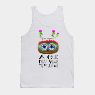 Scottish Haggis, New Year Celebration Tank Top